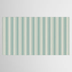 Mediterranean Ticking Stripe Sea Glass Sand Tablecloth Gallery Image 2