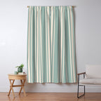 Mediterranean Ticking Stripe Sea Glass Sand Window Curtain Gallery Image 5