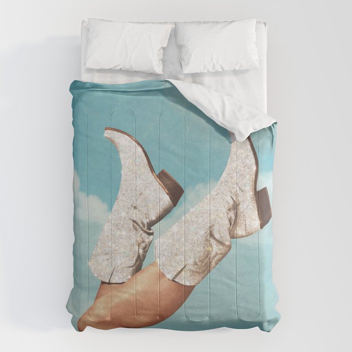 These Boots - Glitter Blue Sky Comforter Gallery Image 1