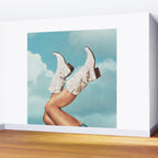 These Boots - Glitter Blue Sky Wall Mural Gallery Image 2