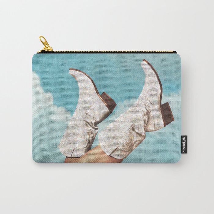 These Boots - Glitter Blue Sky Carry All Pouch Gallery Image 1