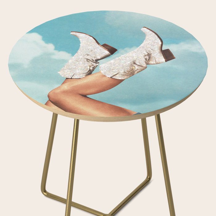 These Boots - Glitter Blue Sky Side Table Gallery Image 2