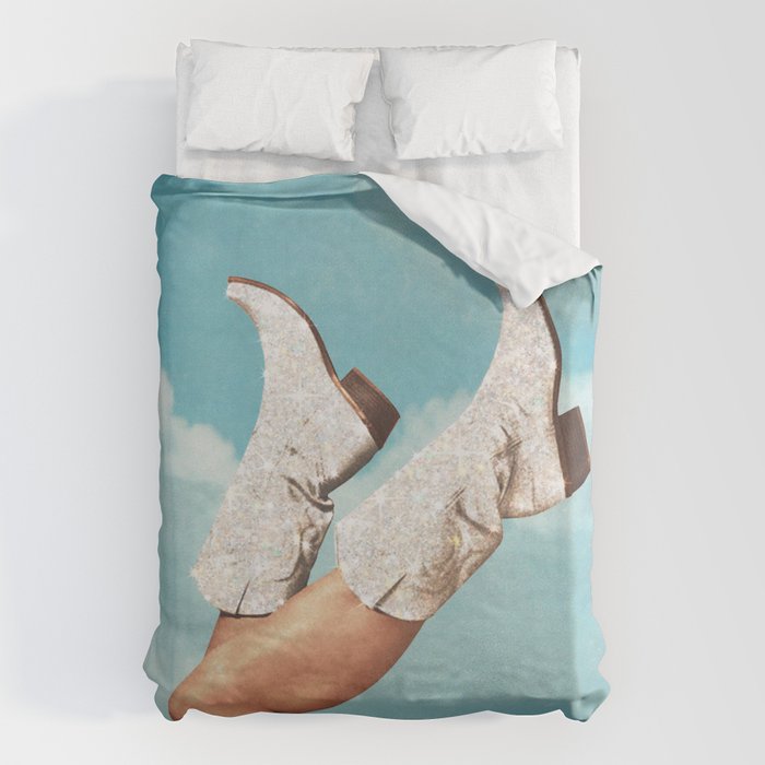 These Boots - Glitter Blue Sky Duvet Cover Gallery Image 6