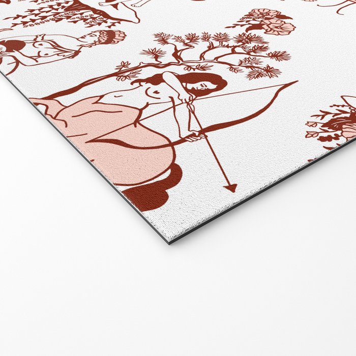 Zodiac Sign Astrology Toile Pattern Welcome Mat Gallery Image 2