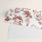 Zodiac Sign Astrology Toile Pattern Wrapping Paper Gallery Image 2