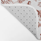 Zodiac Sign Astrology Toile Pattern Bath Mat Gallery Image 2
