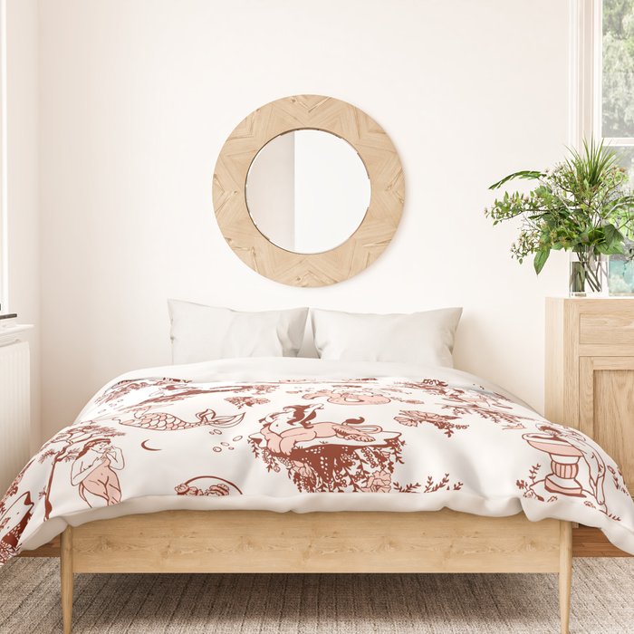 Zodiac Sign Astrology Toile Pattern Duvet Cover Gallery Image 3