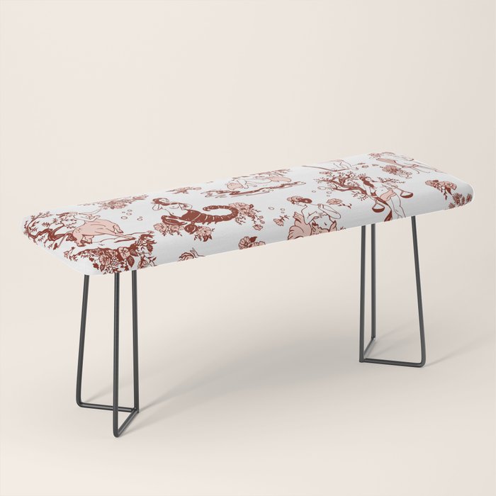 Zodiac Sign Astrology Toile Pattern Bench Gallery Image 1