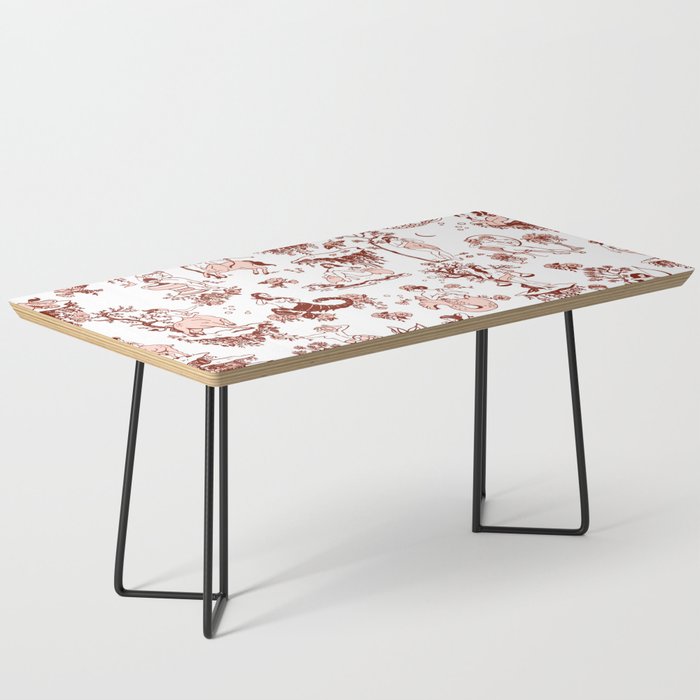 Zodiac Sign Astrology Toile Pattern Coffee Table Gallery Image 1