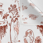 Zodiac Sign Astrology Toile Pattern Wall Tapestry Gallery Image 3