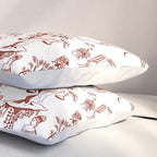 Zodiac Sign Astrology Toile Pattern Pillow Sham Gallery Image 3