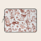 Zodiac Sign Astrology Toile Pattern Laptop Sleeve Gallery Image 1