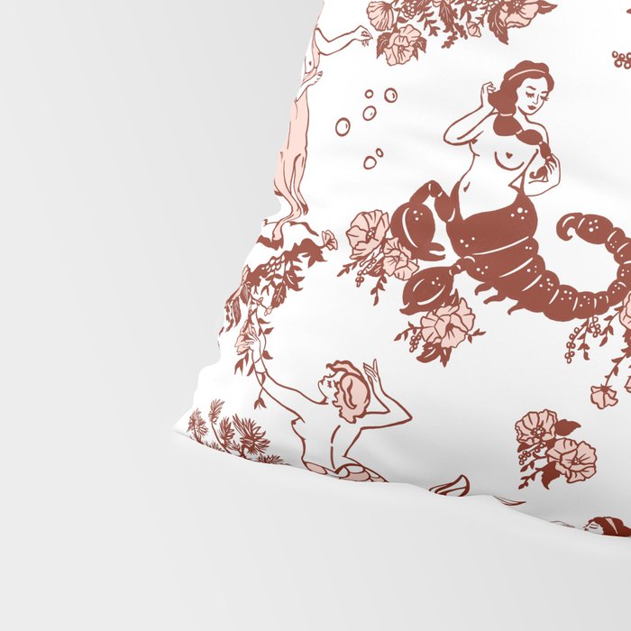 Zodiac Sign Astrology Toile Pattern Pillow Sham Gallery Image 4