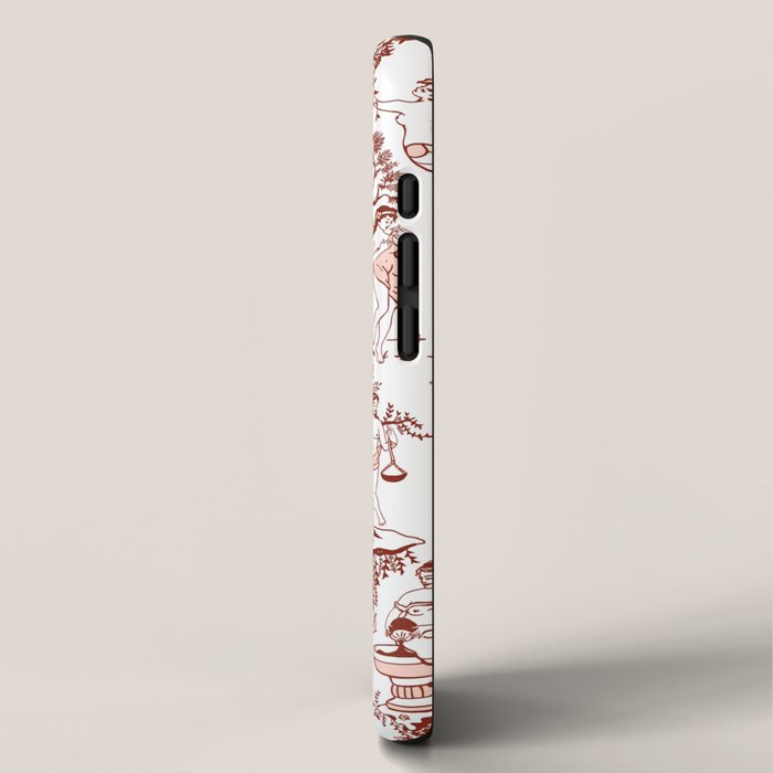 Zodiac Sign Astrology Toile Pattern iPhone Case Gallery Image 2