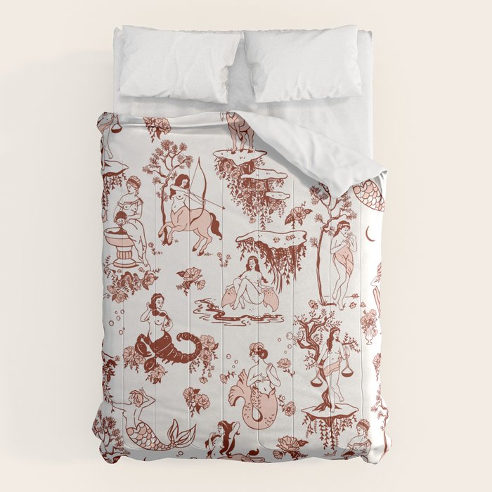 Zodiac Sign Astrology Toile Pattern Comforter Gallery Image 6