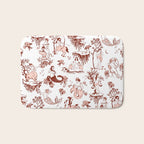 Zodiac Sign Astrology Toile Pattern Bath Mat Gallery Image 1
