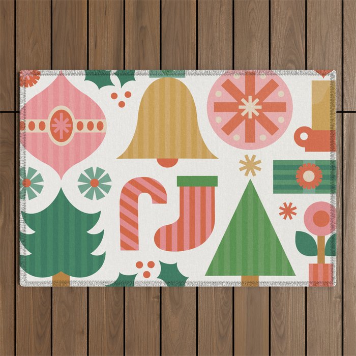 Gifts of Christmas Outdoor Rug Gallery Image 1