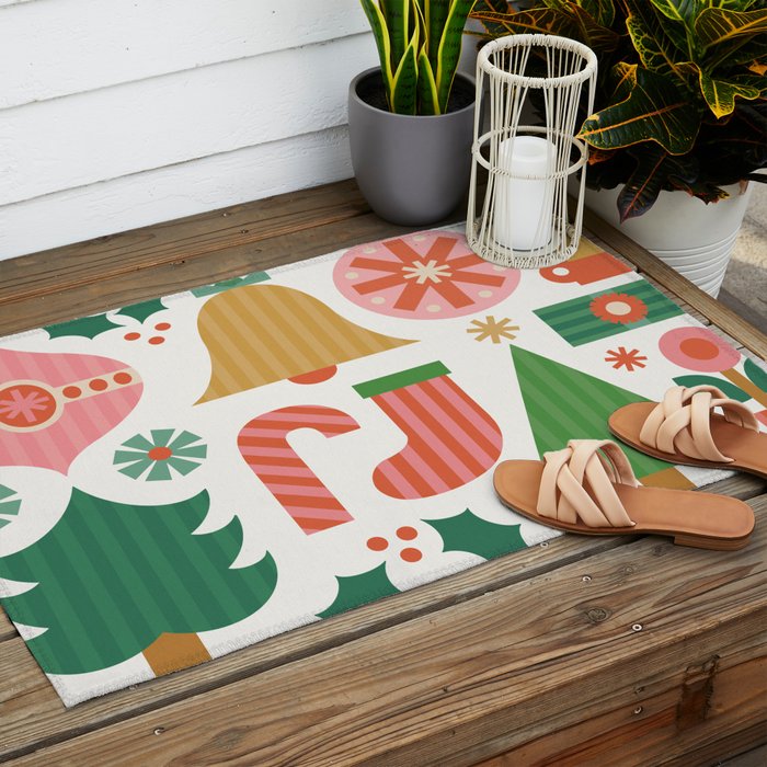 Gifts of Christmas Outdoor Rug Gallery Image 2