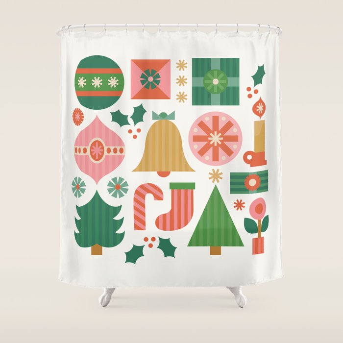 Gifts of Christmas Shower Curtain Gallery Image 1