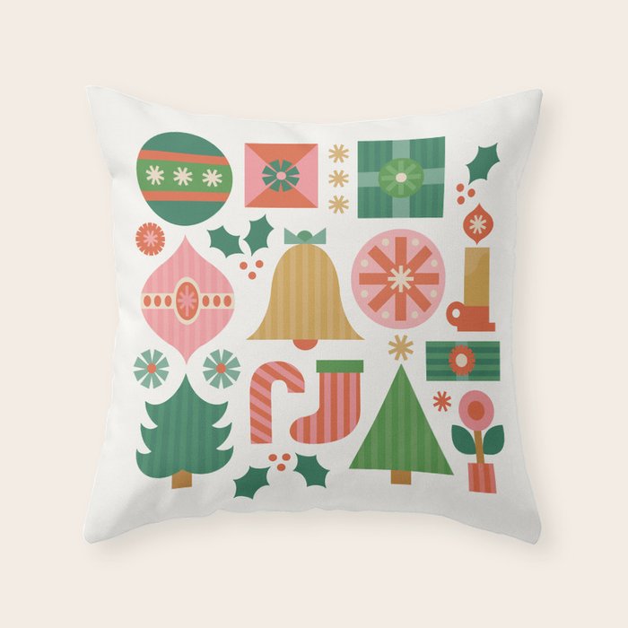 Gifts of Christmas Throw Pillow Gallery Image 6