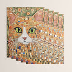 Klimt Cat with Green Eyes Wrapping Paper Gallery Image 3