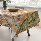 Klimt Cat with Green Eyes Tablecloth Gallery Image 3