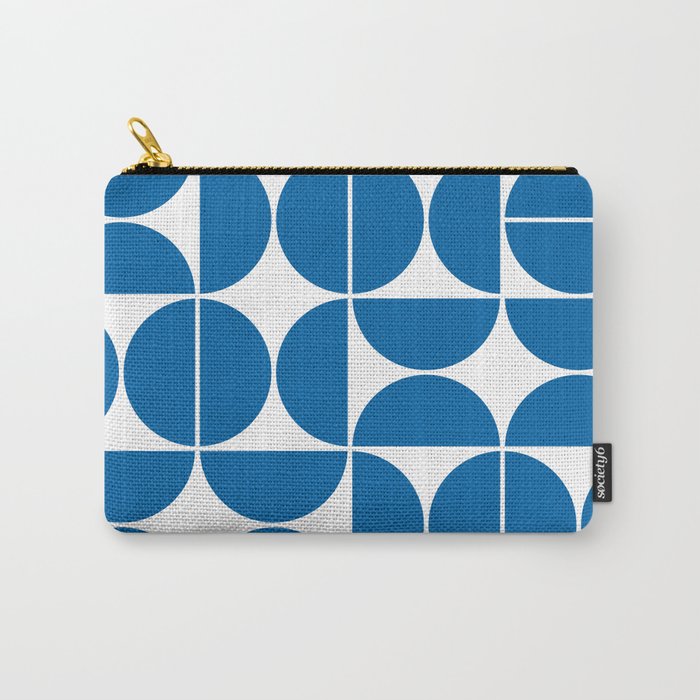 Mid Century Modern Geometric 04 Electric Blue Carry All Pouch Gallery Image 1