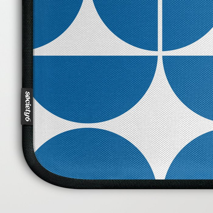 Mid Century Modern Geometric 04 Electric Blue Laptop Sleeve Gallery Image 3