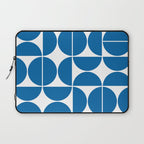 Mid Century Modern Geometric 04 Electric Blue Laptop Sleeve Gallery Image 1