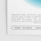Gemini Zodiac Aura Print Poster Gallery Image 3