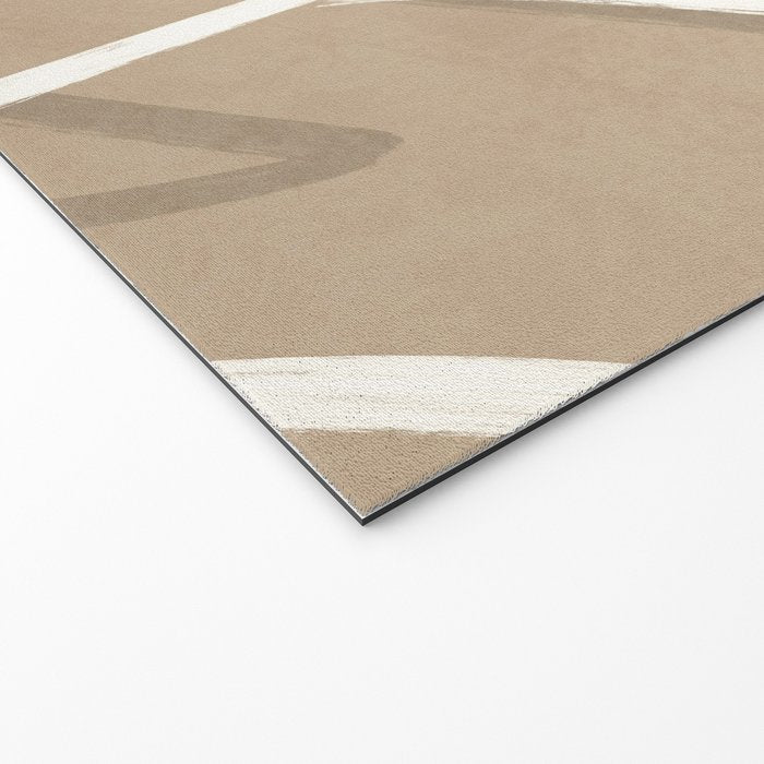 Abstract beige line art botanical Welcome Mat Gallery Image 2