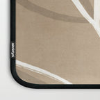 Abstract beige line art botanical Laptop Sleeve Gallery Image 3
