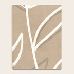 Abstract beige line art botanical Notebook Gallery Image 4