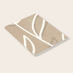 Abstract beige line art botanical Notebook Gallery Image 2
