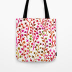 Pink Ivy Tote Bag Gallery Image 1