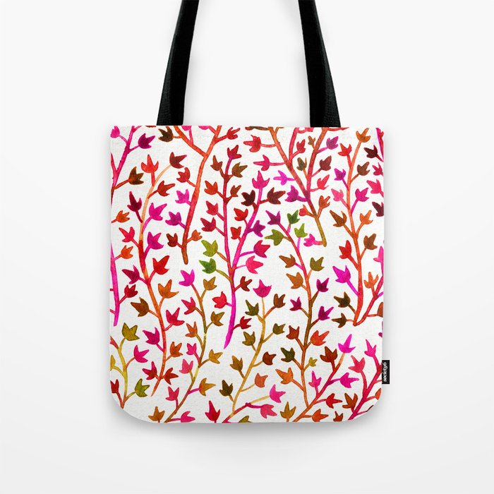 Pink Ivy Tote Bag Gallery Image 1