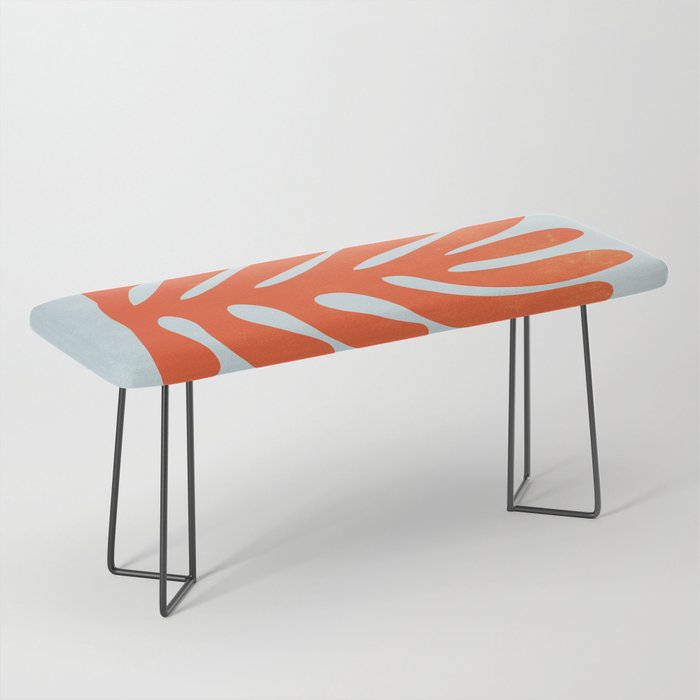 Fire Red: Wild Leaf | Matisse Foliage Paper Cutouts 01 Bench Gallery Image 1