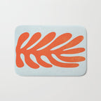 Fire Red: Wild Leaf | Matisse Foliage Paper Cutouts 01 Bath Mat Gallery Image 1