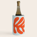 Fire Red: Wild Leaf | Matisse Foliage Paper Cutouts 01 Wine Chiller Gallery Image 2
