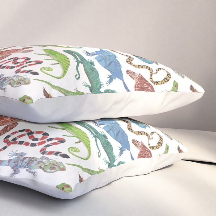 Endangered Reptiles Around the World Pillow Sham Gallery Image 3