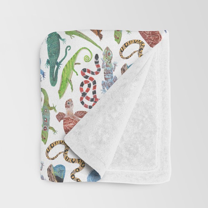 Endangered Reptiles Around the World Throw Blanket Gallery Image 3