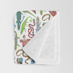 Endangered Reptiles Around the World Throw Blanket Gallery Image 3