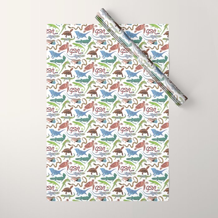 Endangered Reptiles Around the World Wrapping Paper Gallery Image 1
