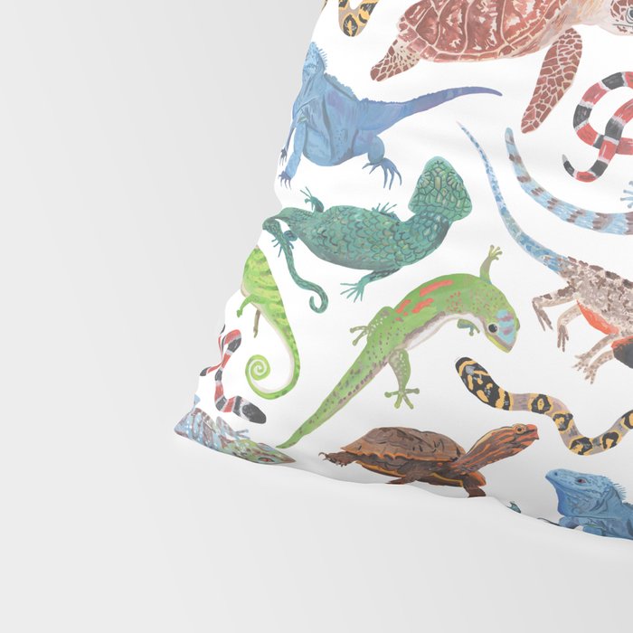Endangered Reptiles Around the World Pillow Sham Gallery Image 4
