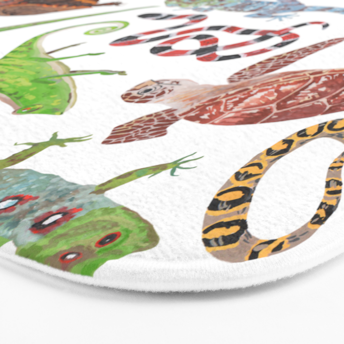 Endangered Reptiles Around the World Bath Mat Gallery Image 3