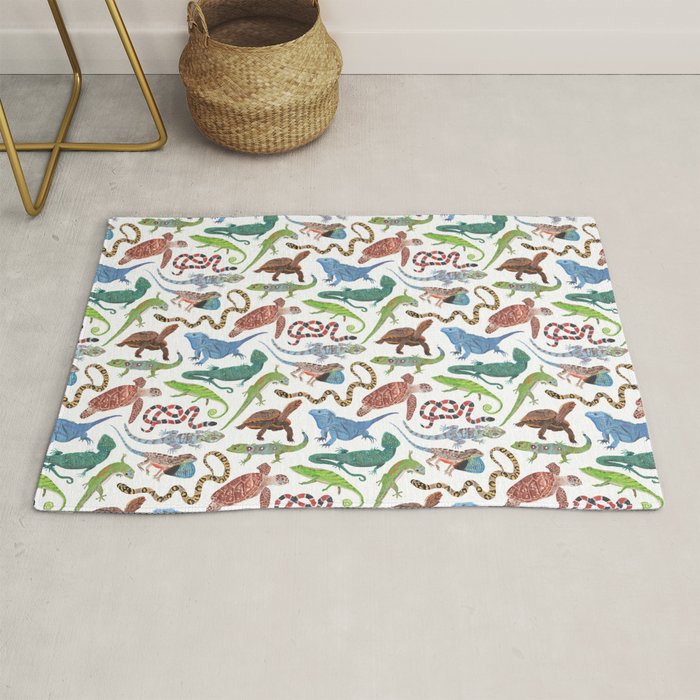 Endangered Reptiles Around the World Rug Gallery Image 1