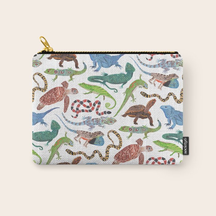 Endangered Reptiles Around the World Carry All Pouch Gallery Image 1