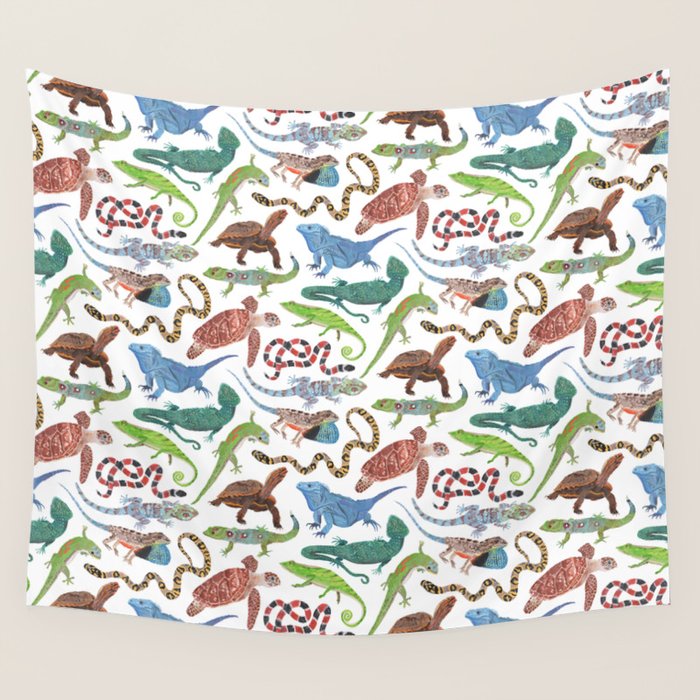 Endangered Reptiles Around the World Wall Tapestry Gallery Image 4