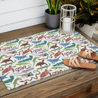 Endangered Reptiles Around the World Outdoor Rug Gallery Image 2