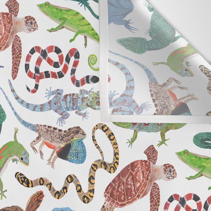 Endangered Reptiles Around the World Wall Tapestry Gallery Image 3